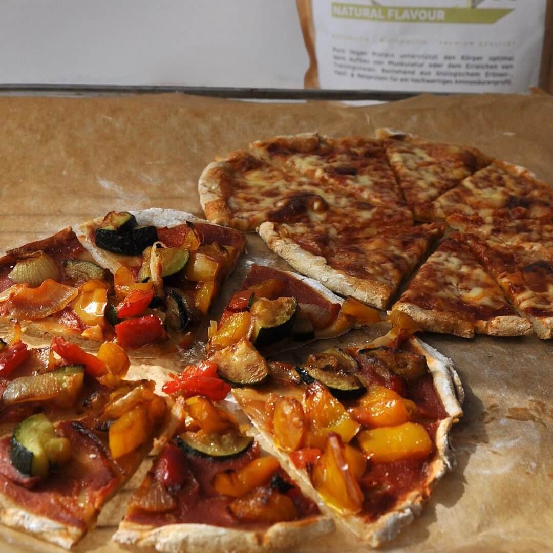 Pizza aux protéines