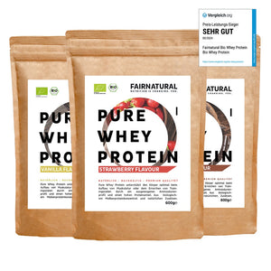 
                  
                    Lade das Bild in den Galerie-Viewer, Bio Whey Proteinpulver 3er Bundle (Sorten frei wählbar)
                  
                