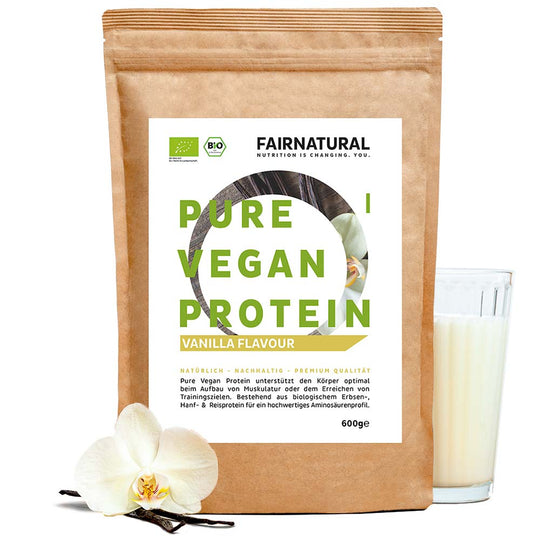 Poudre de protéine végétalienne bio vanille sans soja
